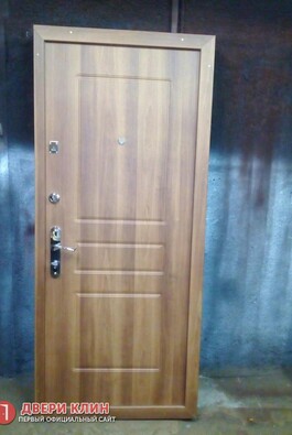 входная квартирная дверь коричневого цвета