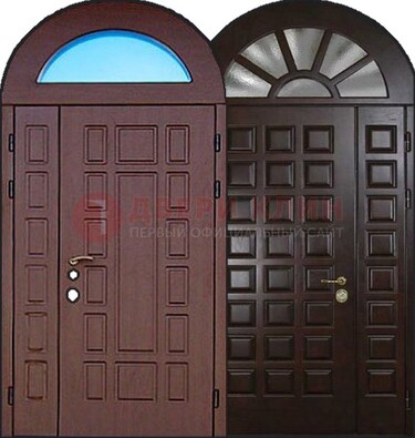 Стальная арочная дверь ДА-8 для административного здания в Можайске