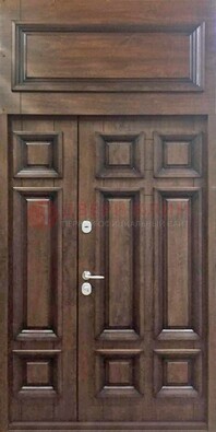 Классическая входная дверь с верхней фрамугой ДФГ-15 в Можайске