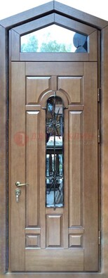 Железная дверь Винорит с фрамугой для частного дома ДФГ-34 в Можайске