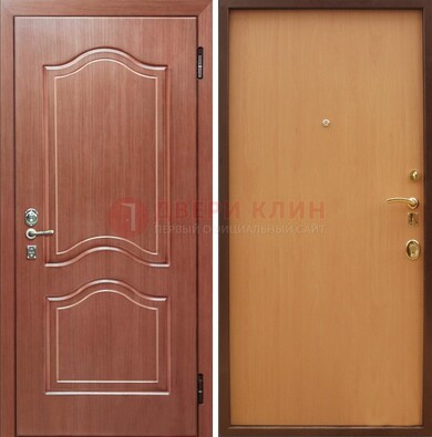 Входная дверь отделанная МДФ и ламинатом внутри ДМ-159 в Можайске