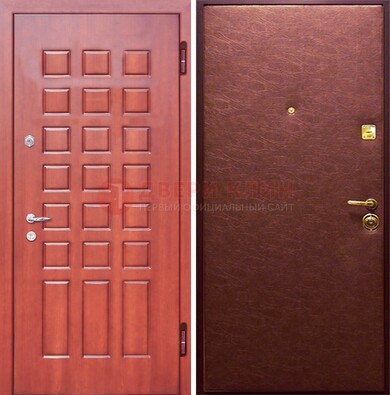 Входная дверь с МДФ и винилискожей ДМ-178 для офиса в Мытищах
