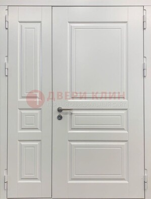 Полуторная светлая металлическая дверь с МДФ ДМ-336 в Можайске
