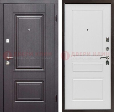Классическая железная дверь с МДФ панелями ДМ-437 в Зеленограде