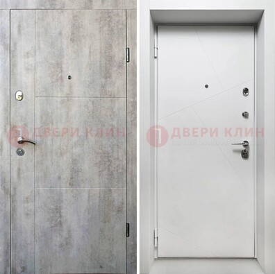 Светлая входная дверь со светлыми МДФ в квартиру ДМ-475 в Сергиевом Посаде