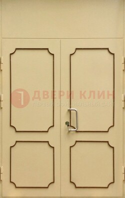 Светлая двухстворчатая дверь для загородного дома с МДФ ДМ-534 в Можайске