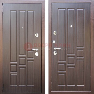 Теплая металлическая дверь с МДФ с двух сторон ДМ-80 