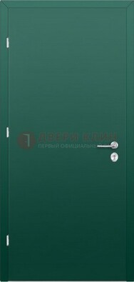 Зеленая стальная дверь с нитроэмалью ДН-6 в Можайске