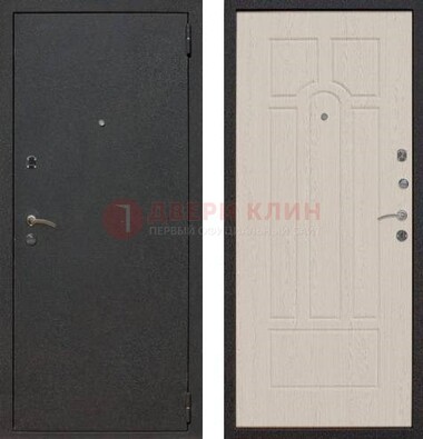 Серая входная дверь с порошковым покрытием МДФ внутри ДП-129 в Можайске
