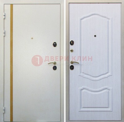 Белая входная дверь с порошковым напылением ДП-136 в Можайске