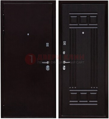 Темная стальная дверь с порошковым напылением ДП-140 в Можайске