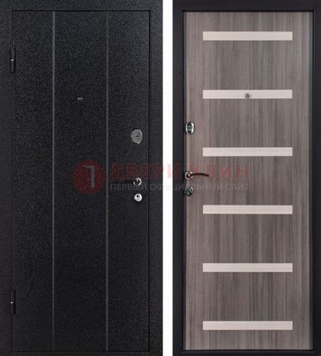 Черная стальная дверь с порошковым окрасом ДП-199 в Можайске