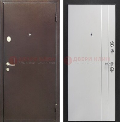 Входная дверь с порошковым покрытием с МДФ с молдингами ДП-232 в Можайске