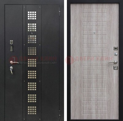 Железная дверь с порошковым покрытием Медный антик/Капучино  ДП-233 в Можайске