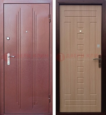 Стальная дверь с порошковым напыление цвета медный антик ДП-249 в Можайске