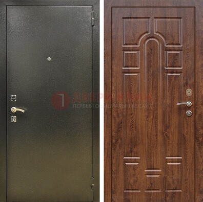 Металлическая дверь Темное серебро с порошковым покрытием и МДФ ДП-271 в Можайске