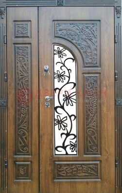 Морозостойкая металлическая парадная дверь ДПР-12 в Можайске