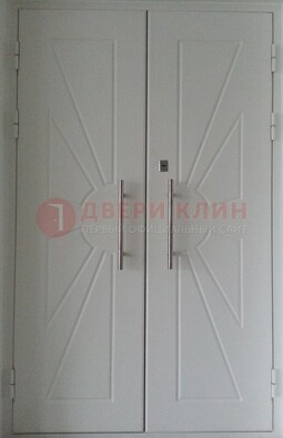 Парадная двухстворчатая дверь с фрезерованным МДФ ДПР-14 в Можайске