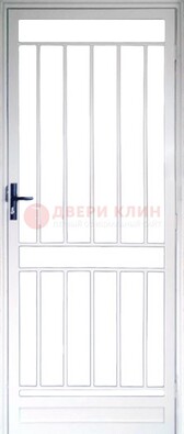 Железная решетчатая дверь белая ДР-32 в Можайске