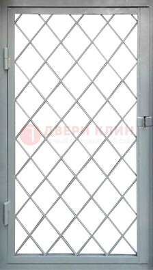 Серая стальная решетчатая дверь ДР-3 в Можайске