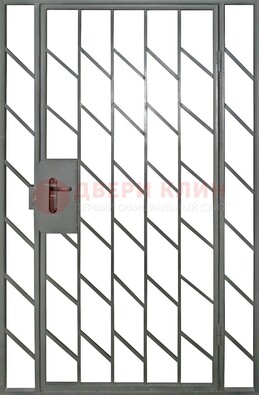 Металлическая решетчатая дверь с фрамугами ДР-48 в Можайске