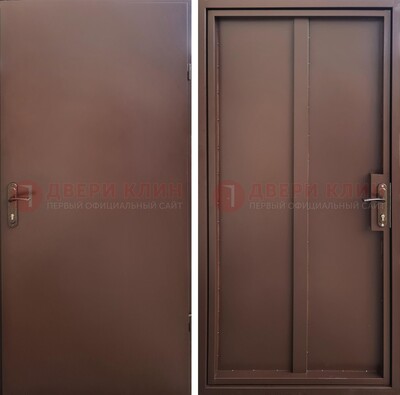 Техническая дверь с порошковым покрытием медный антик с двух сторон ДП-253 в Можайске