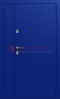 Синяя тамбурная дверь ДТМ-23 в Омске