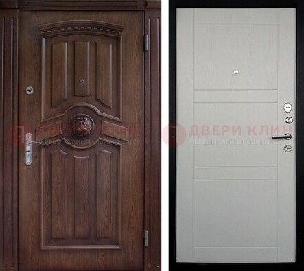 Темная входная дверь с виноритом ДВТ-216 в Можайске
