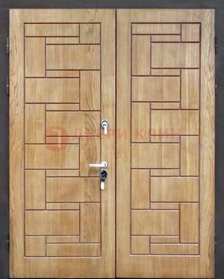 Светло-коричневая стальная дверь с виноритом ДВТ-245 в Можайске