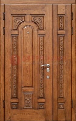 Полуторная железная дверь винорит для дома ДВТ-252 в Можайске