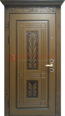 Металлическая дверь с виноритом и узором ДВТ-256 в Можайске