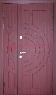 Красная железная дверь с виноритом ДВТ-3 в Можайске