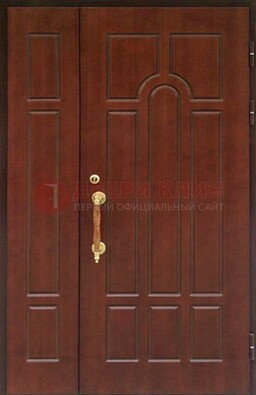 Стальная полуторная дверь для частного дома ПЛ-13 в Можайске